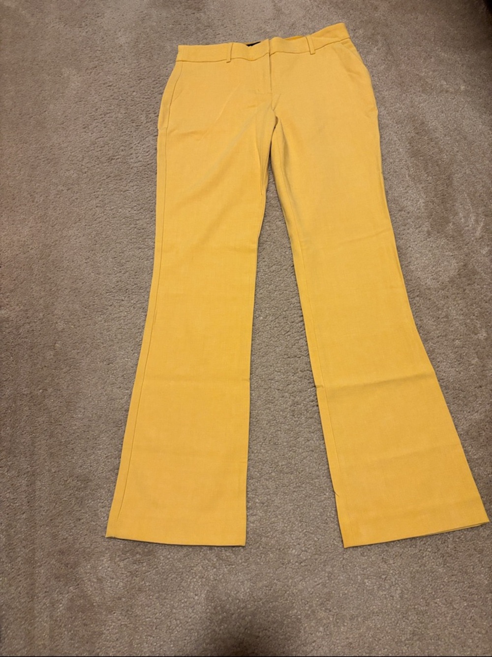 Express Mustard Yellow Boot Cut Pants